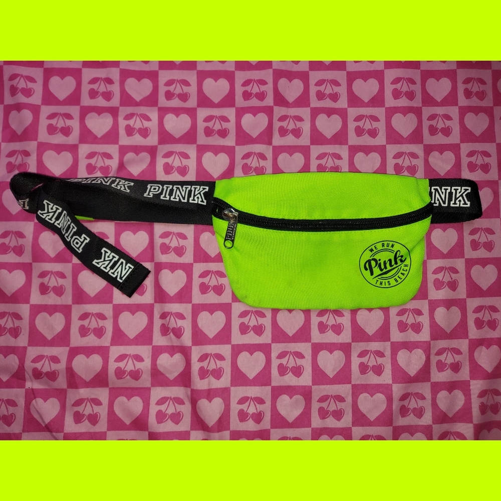 Victoria's Secret PINK Neon Green Fanny Pack